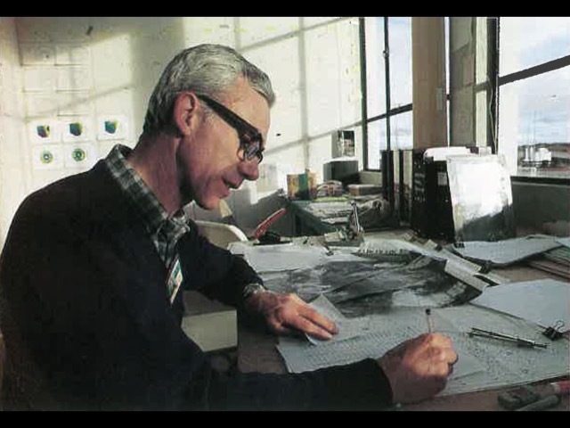 Peter at desk during AAOE